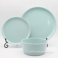 NOUVEAU VIDURE DE TAGNE PORCELAIN Retro Color Glaze Crockery Restaurant des assiettes de maison